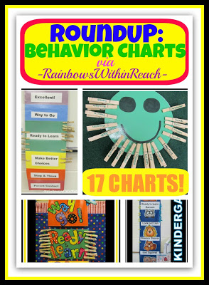 fotó: viselkedés diagramok az osztályteremben (Behavior Chart Roundup keresztül RainbowsWithinReach)